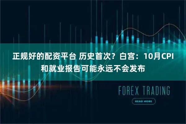 正规好的配资平台 历史首次？白宫：10月CPI和就业报告可能永远不会发布