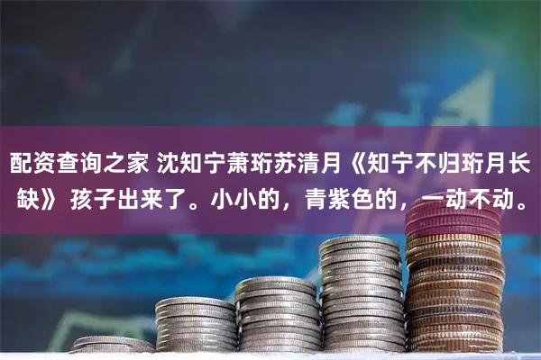 配资查询之家 沈知宁萧珩苏清月《知宁不归珩月长缺》 孩子出来了。小小的，青紫色的，一动不动。